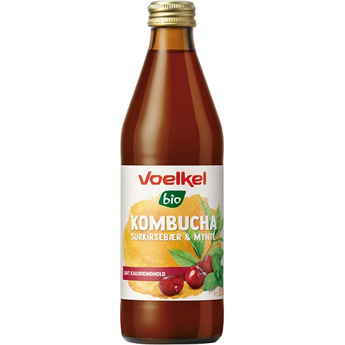 Voelkel Kombucha Surkörsbär-Mynta Ekologisk | 330 ml