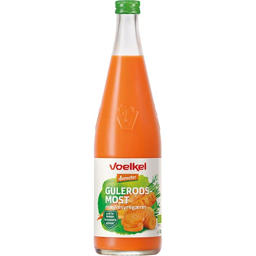 Voelkel Morotsjuice Mjölksyrajäst Demeter Ekologisk | 700 ml