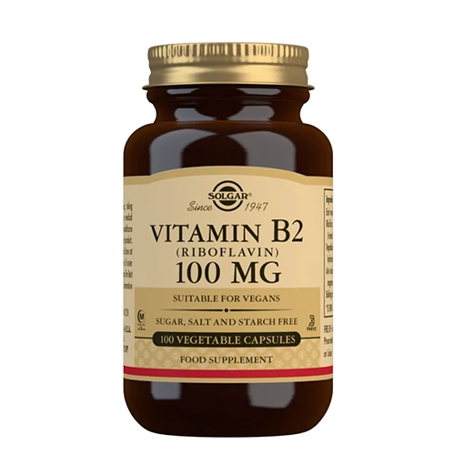 Solgar Riboflavin (B2) 100 Mg | 100 kapslar