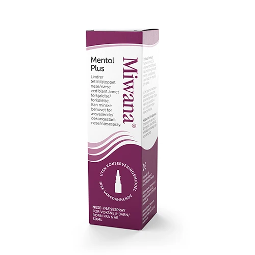 Miwana Nässpray Mentol Plus | 30 ml