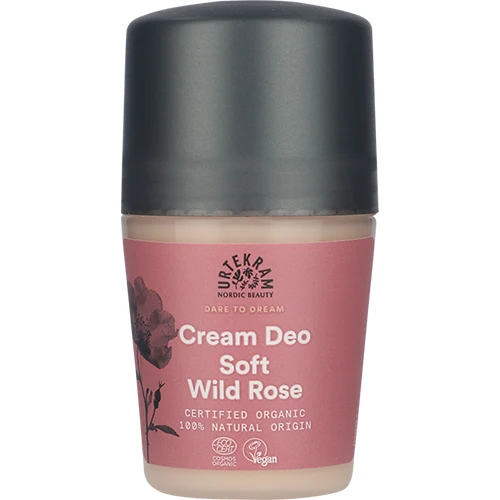 Urtekram Creme Deo Roll On Soft Wild Rose | 50 ml