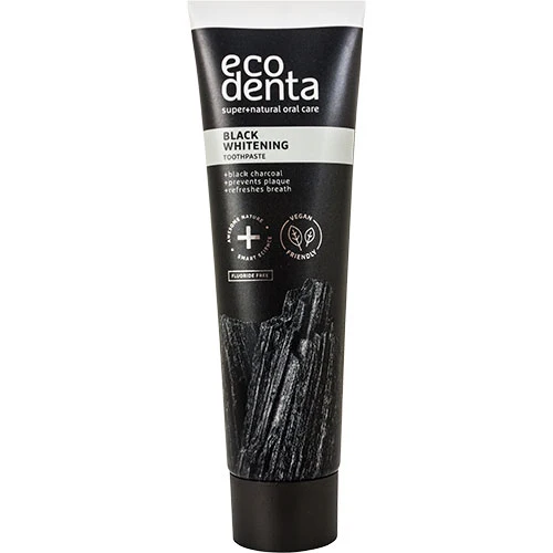 ecodenta Tandkräm med svart kol utan fluor | 100 ml