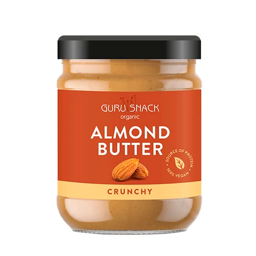 Guru Snack Mandelsmör Crunchy Ekologisk | 500 g