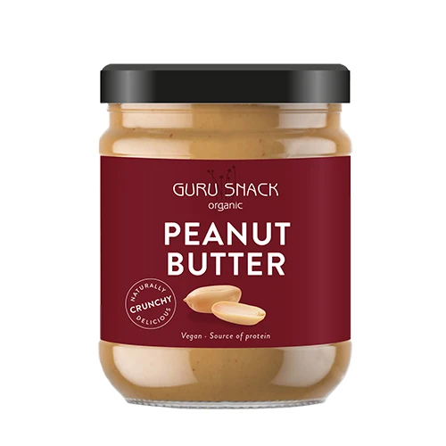 Guru Snack Peanutbutter Crunchy Ekologisk | 500 g