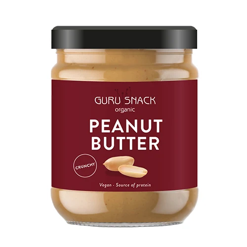 Guru Snack Peanutbutter Crunchy Ekologisk | 250 g