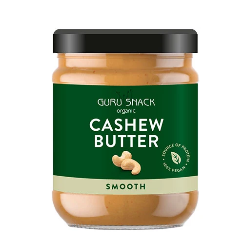 Guru Snack Cashewnötssmör Smooth Ekologisk | 250 g