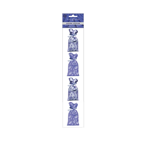 Plantes & Parfums Provence Lavendelpåsar m. Torkad Lavendel 4 st | 72 g