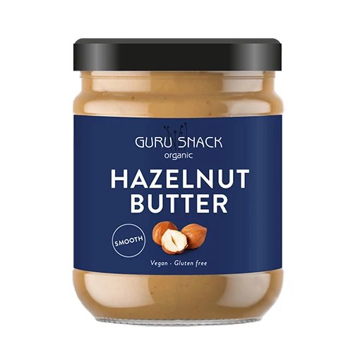 Guru Snack Hasselnötspasta Smooth Ekologisk | 250 g