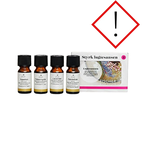 Stärk Luktsinnet Kit | Eteriska Oljor Apelsin EKO, Pepparmynta, Lavendel, Sandelträ