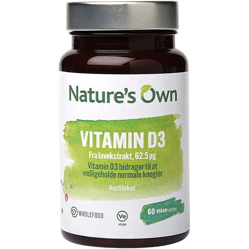 Natures Own Vitamin D3 | 60 tabletter