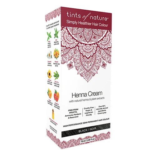 Tints of Nature Henna Hårfärg Kräm | Svart