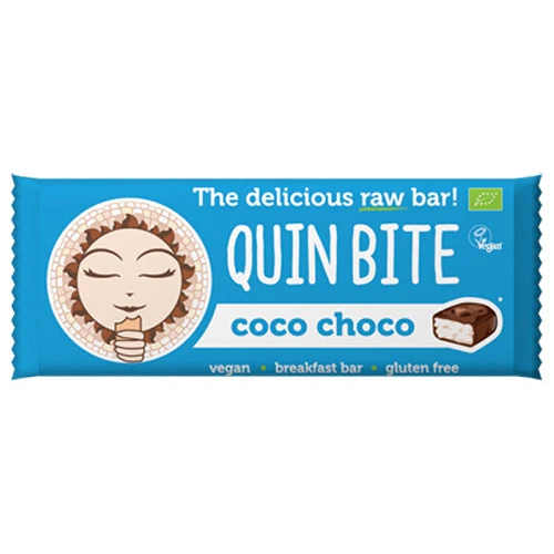 Quin Bite Bar Glutenfri Ekologisk | Kokos Choklad