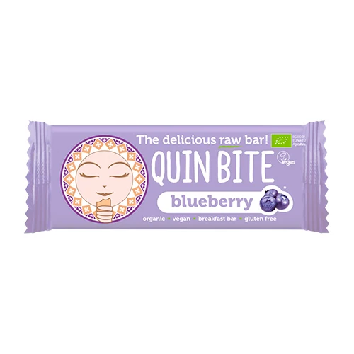 Quin Bite Bar Glutenfri Ekologisk | Blåbär