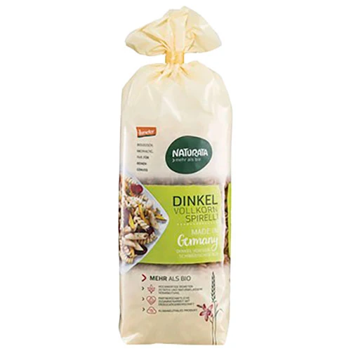 Naturata Dinkelskruvar Fullkorn Demeter Ekologisk | 500 g