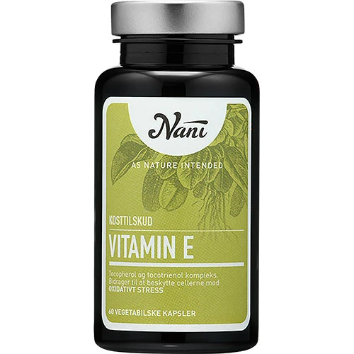 Nani E-vitamin 100 % vegetabilsk | 60 kapslar