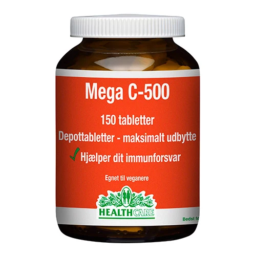 HealthCare Mega C 500 Mg | 150 tabletter