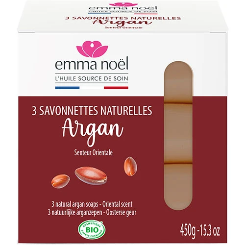 Emma Noël Tvål Arganolja 3x150 G Ekologisk | 450 g