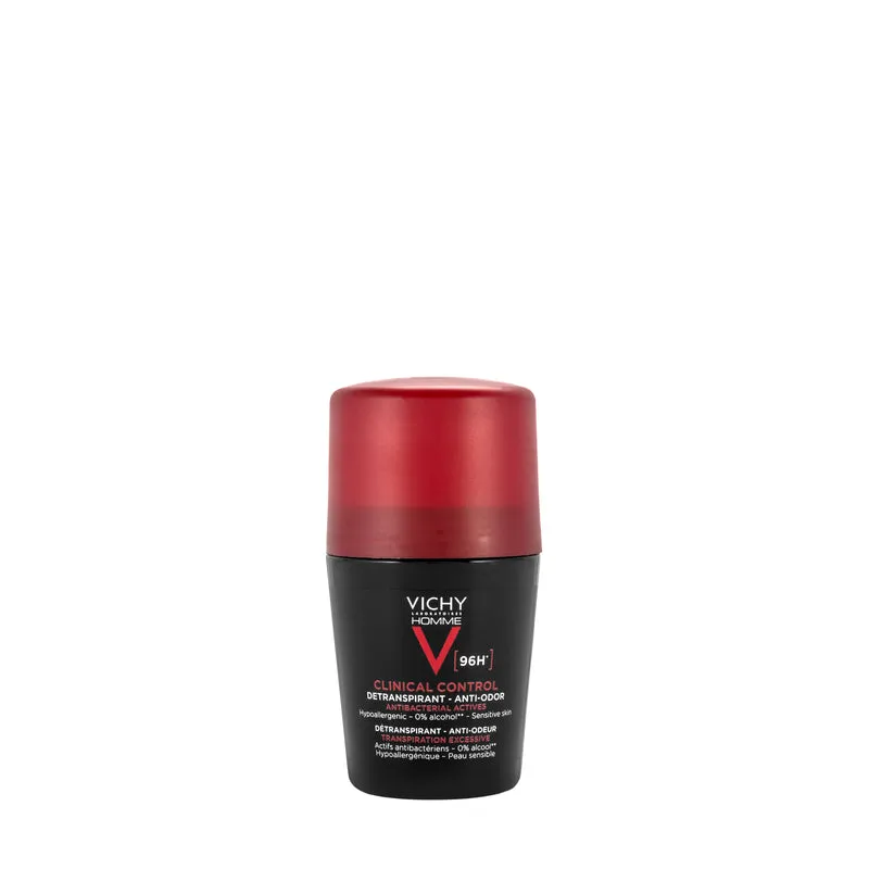Vichy Clinical Control [Black] Deodorant Roll On Men 96 Hours 50 ml