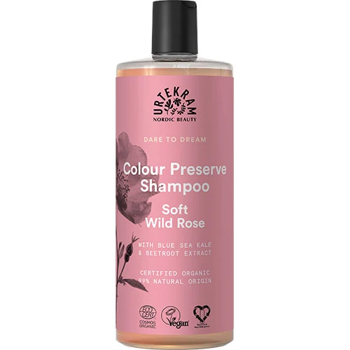 Urtekram Schampo Soft Wild Rose För Färgat Hår | 500 ml