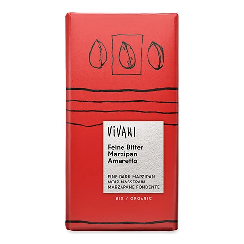 Vivani Mörk Marsipan Amaretto Ekologisk | 100 g