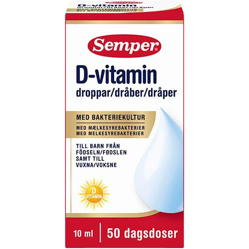 Semper BioGaia Droppar med D-vitamin og Mjölksyrabakterier til Barn | 10 ml