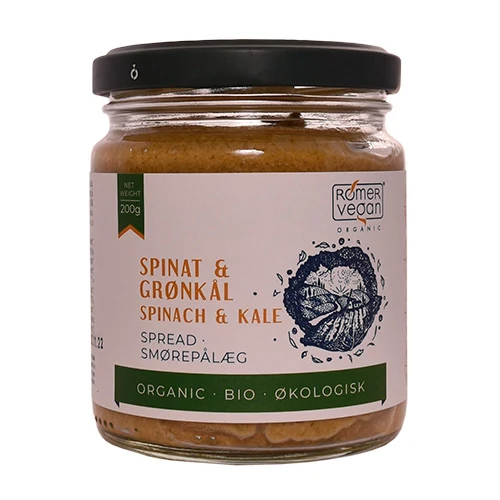 Rømer Smörgåspålägg Spenat & Grönkål Ekologisk | 200 g