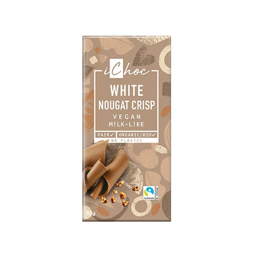 iChoc Choklad Ekologisk | White Nougat Crisp