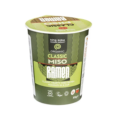 King Soba Klassisk Miso Ramen Ögonblicklig Kopp Ekologisk | 85 g