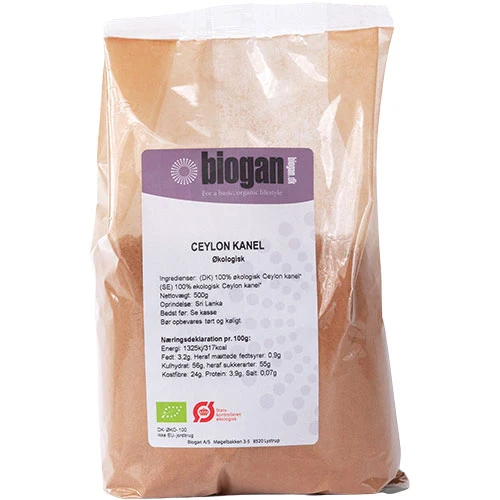 Biogan Kanel Pulver Ceylon Ekologisk | 500 g