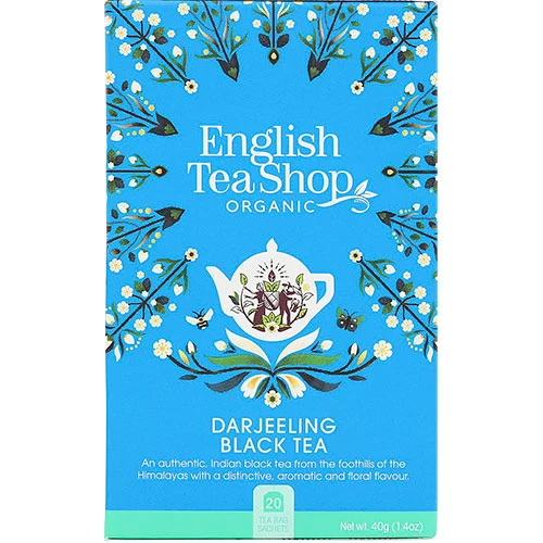 English Tea Shop Darjeeling Svart Te Ekologisk | 20 påsar