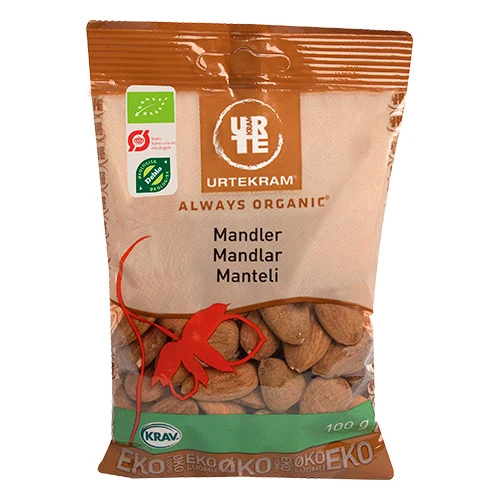 Urtekram Mandlar Söt Ekologisk | 100 g