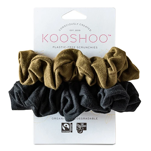 KooShoo Hår Scrunchie Plastfri | Black Olive