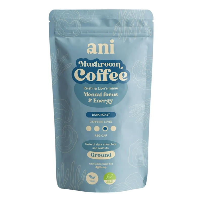ARABICA-KAFFEE MIT REISHI UND LÖWENMÄNNCHEN BIO 350 g - ANI