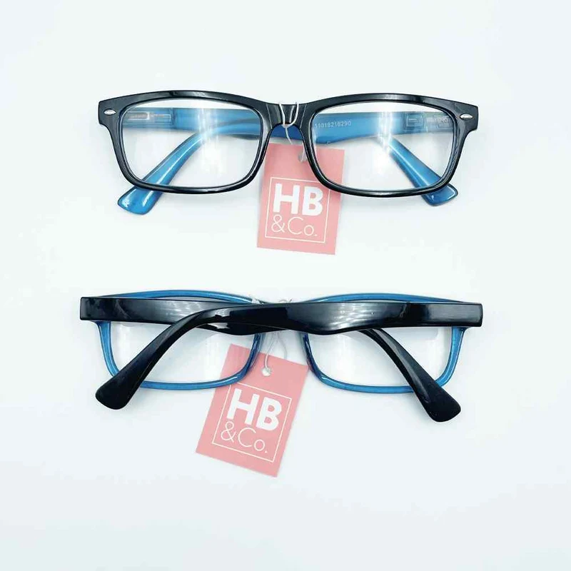 HB&Co Fashion Reading Glass +2 Black + Blue