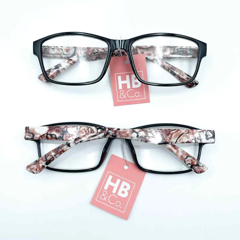 HB&Co Fashion Reading Glasses +1.5 Black and Brown