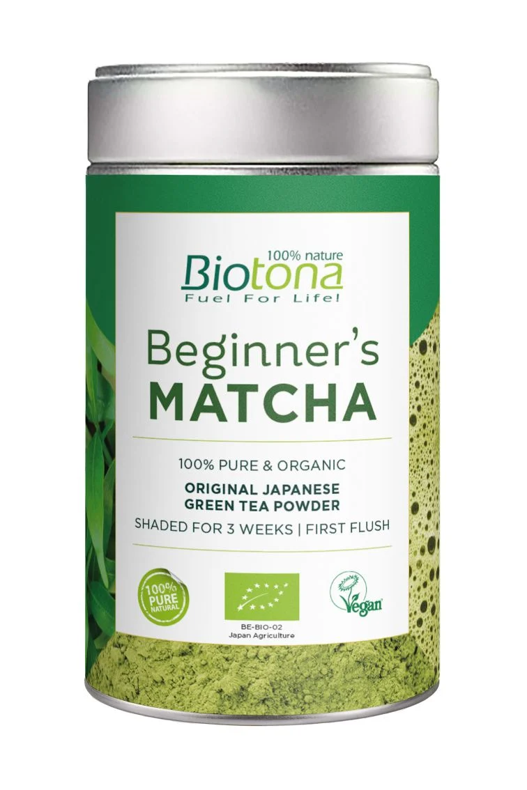 MATCHA JAPANISCHER ANFÄNGER GRÜNER TEE BIO 80 g - BIOTON