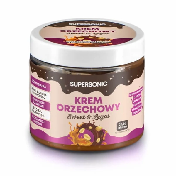 Supersonic Erdnusscreme Schokolade Karamell 160 g