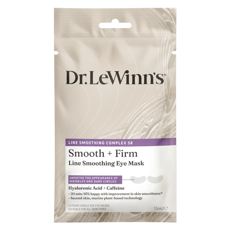 Dr. LeWinn's Line Smoothing Complex Hyaluronic Acid & Caffeine Under Eye Recovery Masks 3 Pack