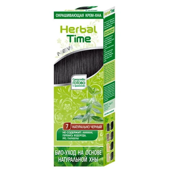 Herbal Time Natural Henna NATURAL BLACK 75 ml