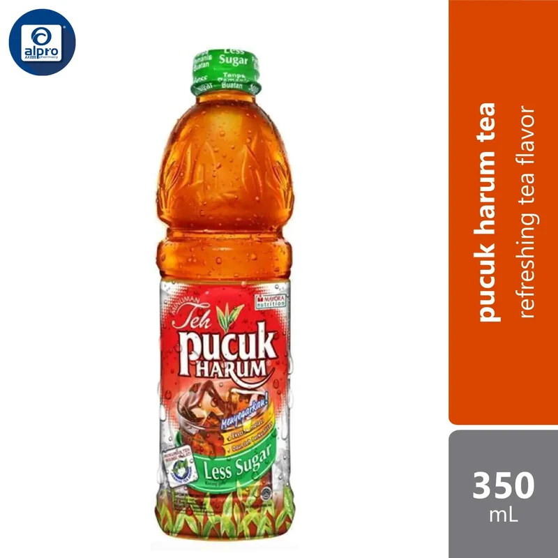 Teh Pucuk Harum Jasmine Less Sugar 350mL | Refreshing Tea Flavor