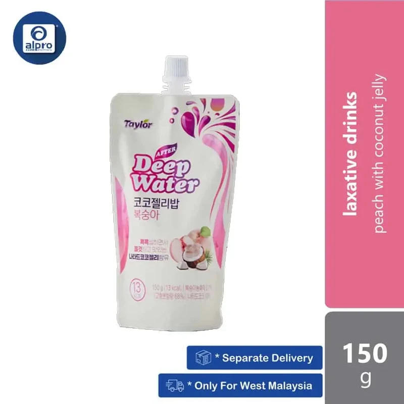 Taylor After Deep Water Coco Jelly Peach 150g | Relieves Constipation