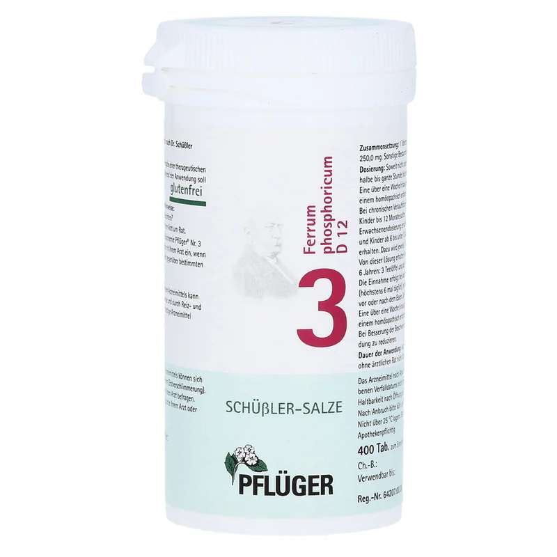 Pflüger No 3 Ferrum Phosphor D12 400tbl.