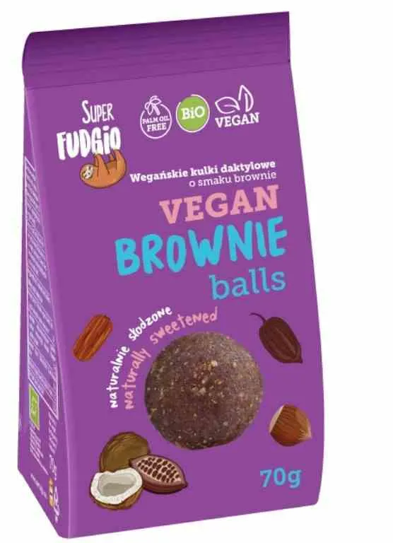 BIO 70 g - ME GUSTO (SUPER FUDGIO) DACTAIL BALLS BROWNIE FLAVO