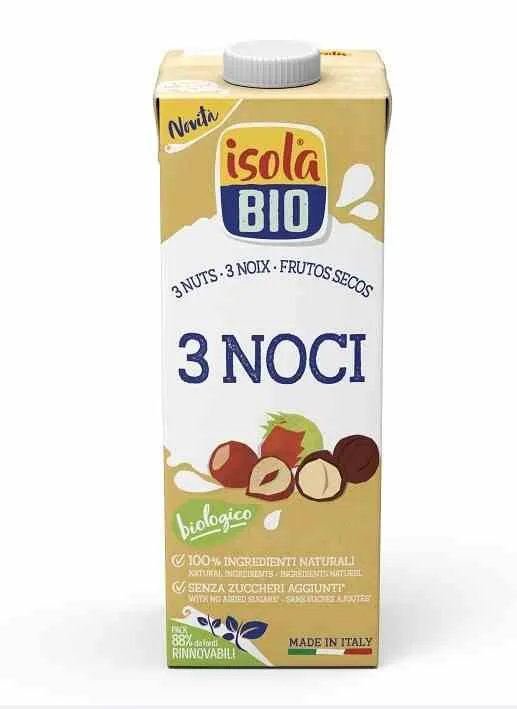 Pflanzliches Getränk 3 Nüsse BIO 1 l ISOLA BIO