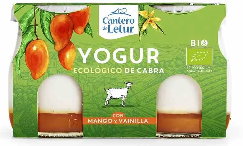 Ziegenjoghurt mit Mango und Vanille BIO 2x125 g CANTERO DE LETUR
