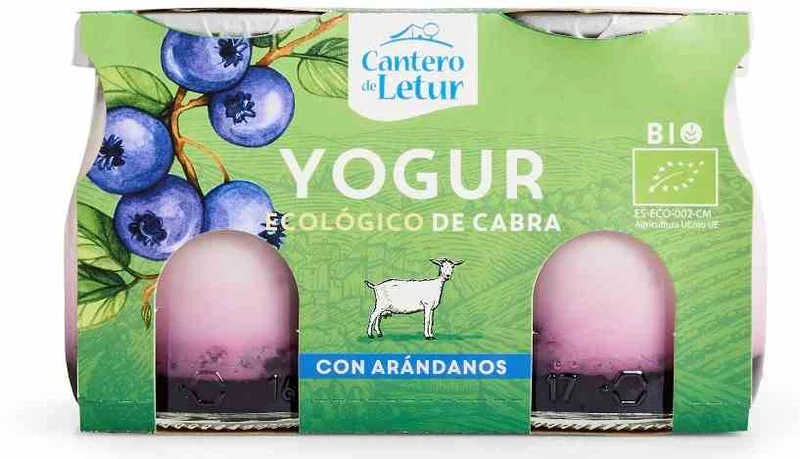 Ziegenjoghurt mit Heidelbeeren BIO 2x125 g CANTERO DE LETUR