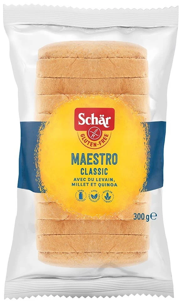 Meisterbackers Classic glutenfreies Weißbrot 300 g Schar DATE: 01.2026