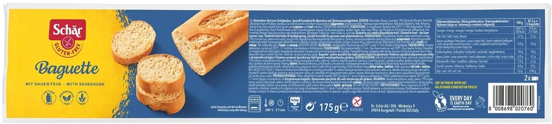 Baguette Baguette zum Backen glutenfrei 175 g Schar DATE: 12.2025