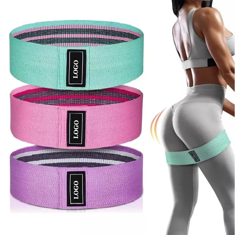 Treningsstrikker 3 Resistance Bands med forskjellige styrker.