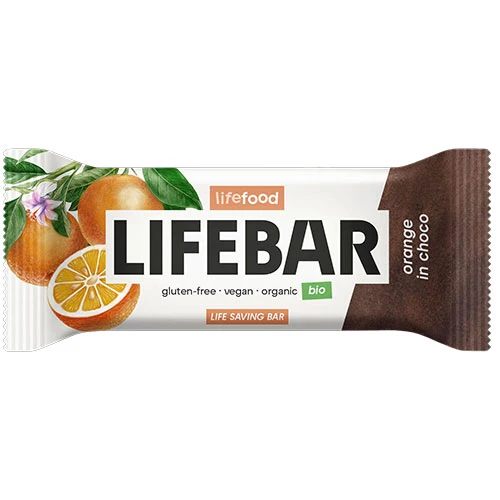 Lifefood LifeBar InChoco Ekologisk Glutenfri | Orange